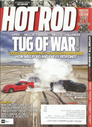 HOT ROD 2015 JULY - HELLCAT vs HELCAT vs VIPER, MOST BEAUTIFUL ROADSTER